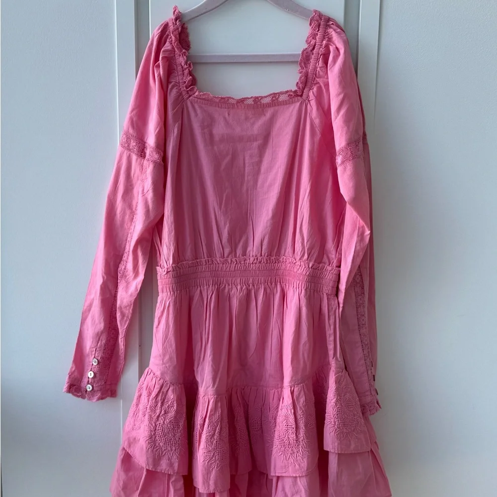Loveshackfancy Pink Mini Dress. Size P. NEW - Picture 9 of 15